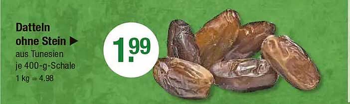 Datteln ohne Stein aus Tunesien