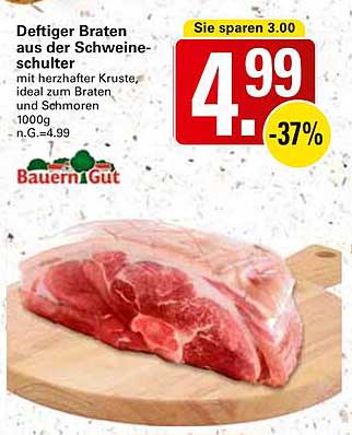 Deftiger Braten aus der Schweineschulter