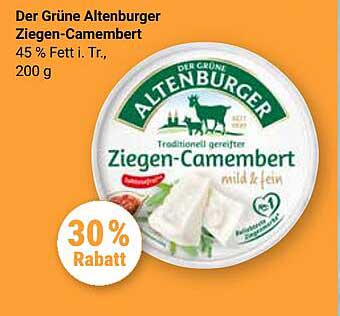 Der Grüne Altenburger Ziegen-Camembert mild & fein, 200 g