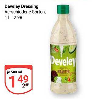 Develey Dressing Verschiedene Sorten, 500 ml