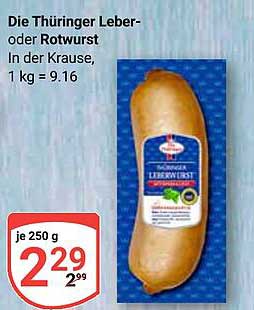 Die Thüringer Leber- oder Rotwurst