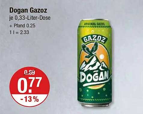 Dogan Gazoz je 0,33-Liter-Dose