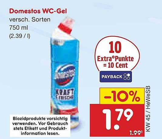 Domestos WC-Gel 750 ml - Verschiedene Sorten
