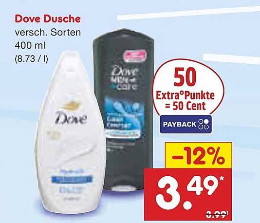 Dove Dusche 400 ml - Verschiedene Sorten