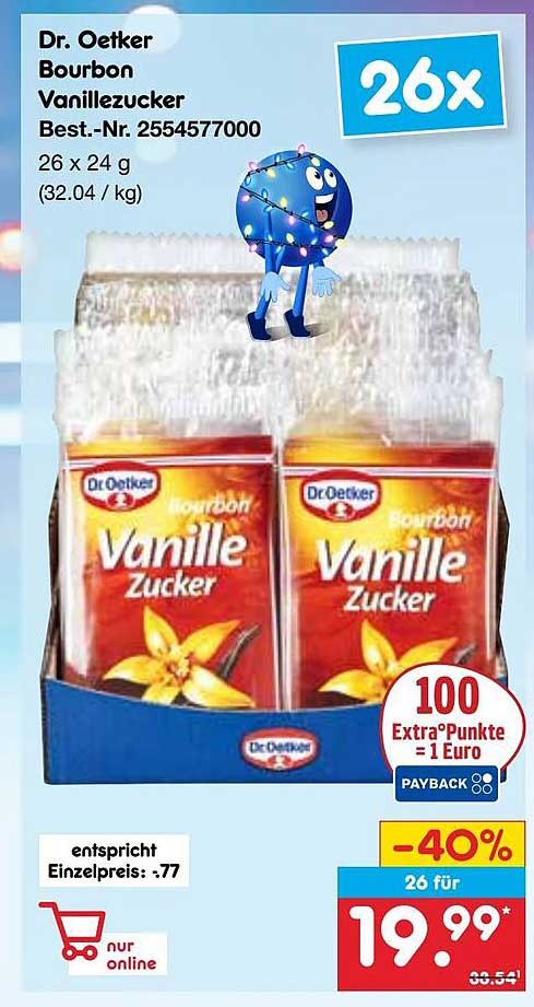 Dr. Oetker Bourbon Vanillezucker 26 x 24 g