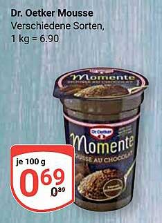 Dr. Oetker Momente Mousse – Verschiedene Sorten