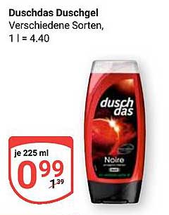 Duschdas Duschgel - Verschiedene Sorten, 225 ml