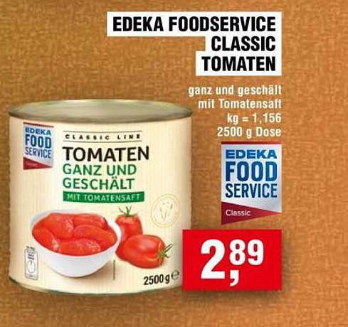 EDEKA Foodservice Classic Tomaten 2500 g Dose