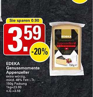 EDEKA Genussmomente Appenzeller 150g