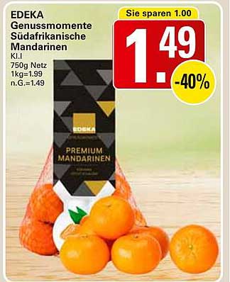 EDeka Genussmomente Südafrikanische Mandarinen
