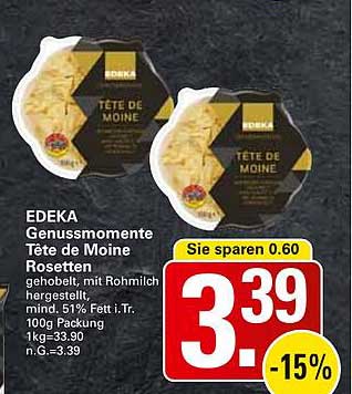 EDEKA Genussmomente Tête de Moine Rosetten