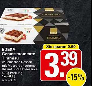 EDEKA Genussmomente Tiramisu 500g