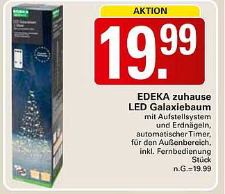 EDEKA zuhause LED Galaxiebaum mit Aufstellsystem und Erdnägeln