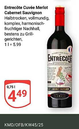 Entrecôte Cuvée Merlot Cabernet Sauvignon