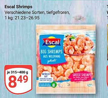 Escal Shrimps - Große Garnelen aus Wildfang