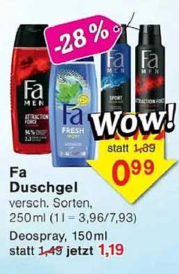 FA Duschgel in verschiedenen Sorten, 250 ml