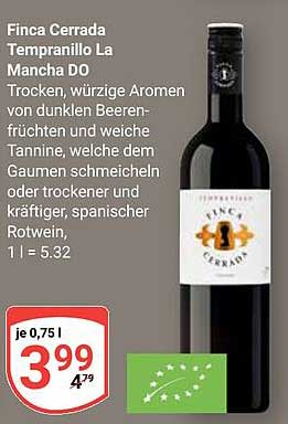 Finca Cerrada Tempranillo La Mancha DO