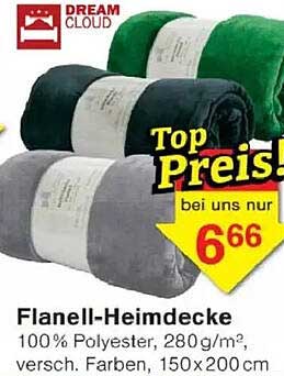 Flanell-Heimdecke