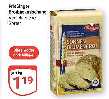 Frießinger Brotbackmischung verschiedene Sorten 1 kg