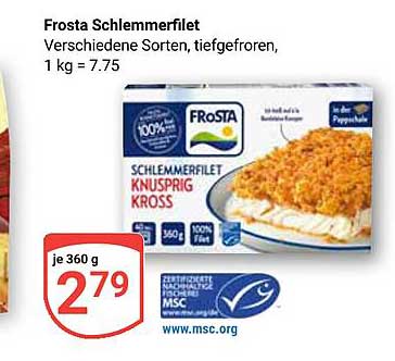 Frosta Schlemmerfilet Knusprig Kross, 360 g