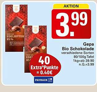 Gepa Bio Schokolade verschiedene Sorten 80/100g Tafel