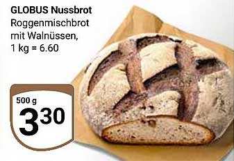GLOBUS Nussbrot Roggenmischbrot mit Walnüssen
