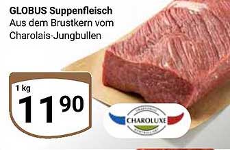 GLOBUS Suppenfleisch - Aus dem Brustkern vom Charolais-Jungbullen