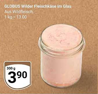 GLOBUS Wilder Fleischkäse im Glas, 300 g
