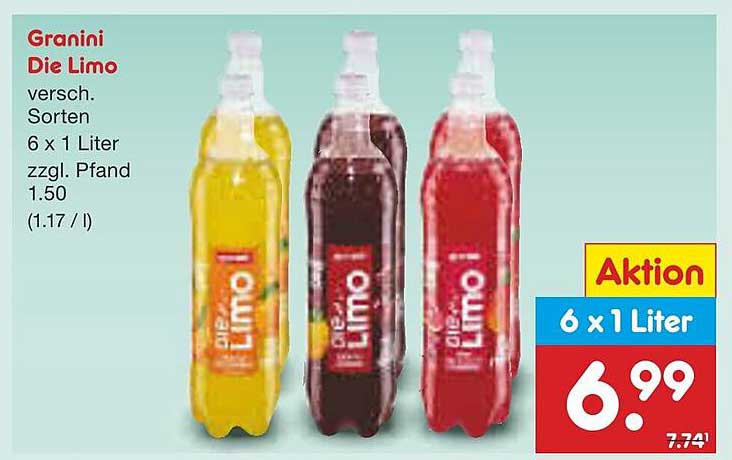 Granini Die Limo 6 x 1 Liter