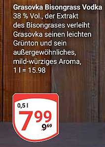 Grasovka Bisongrass Vodka 0,5 l