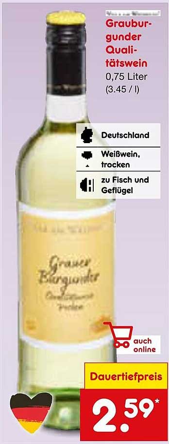 Grauburgunder Qualitätswein 0,75 Liter