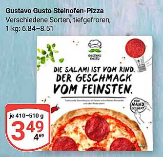 Gustavo Gusto Steinofen-Pizza - verschiedene Sorten, tiefgefroren