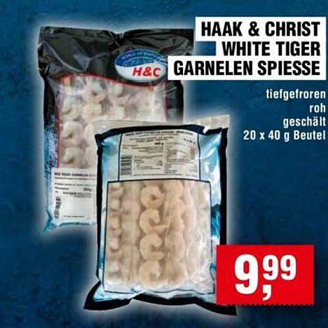 HAAK & CHRIST WHITE TIGER GARNELEN SPIESSE