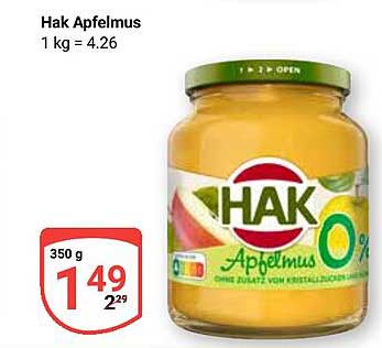 HAK Apfelmus 350 g