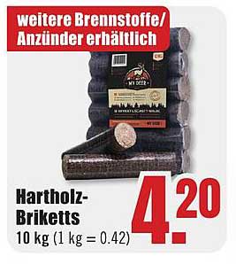 Hartholz-Briketts 10 kg