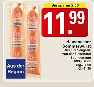 Hausmacher Sommerwurst aus Kirchlengern