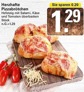 Herzhafte Pizzabrötchen