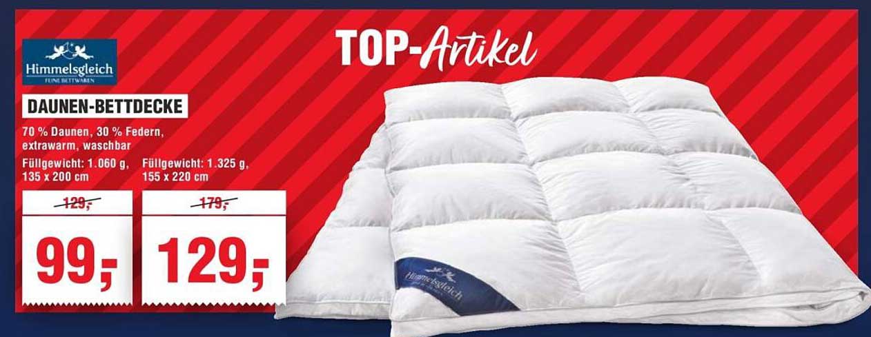 Himmelsgleich Daunen-Bettdecke 135 x 200 cm – Top-Artikel