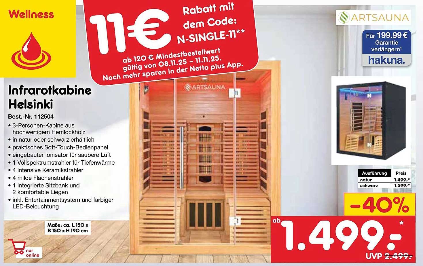 Infrarotkabine Helsinki