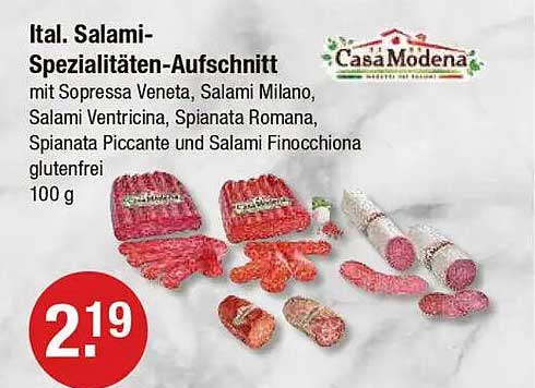 Ital. Salami-Spezialitäten-Aufschnitt