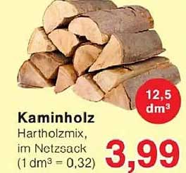 Kaminholz Hartholzmix im Netzsack