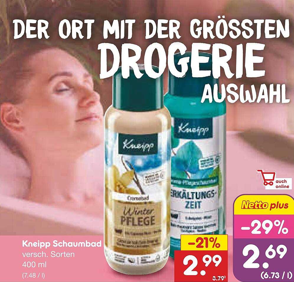 Kneipp Schaumbad verschiedene Sorten 400 ml