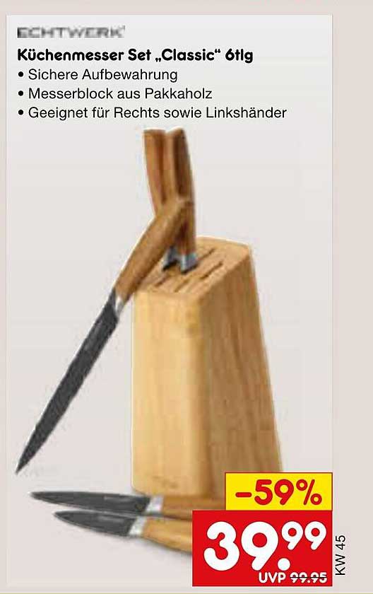 Küchenmesser Set „Classic“ 6tlg