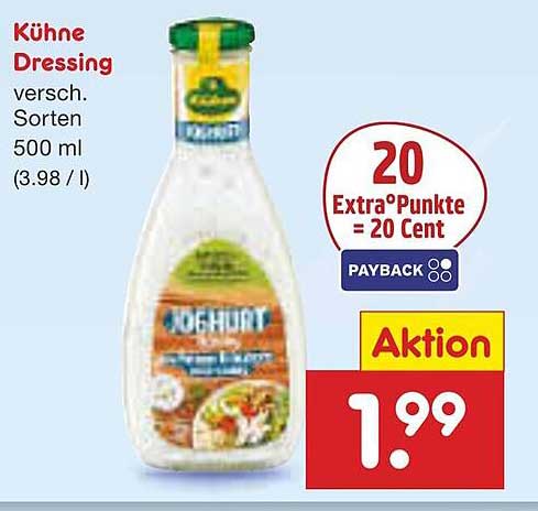 Kühne Dressing verschiedene Sorten 500 ml