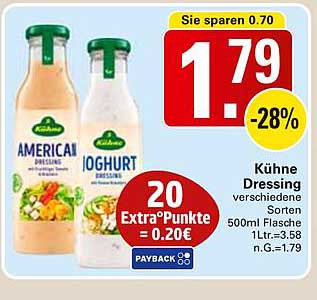 Kühne Dressing verschiedene Sorten 500ml Flasche