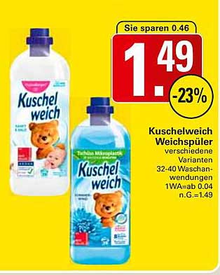 Kuschelweich Weichspüler verschiedene Varianten