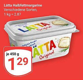 Lätta Halbfettmargarine, 450 g