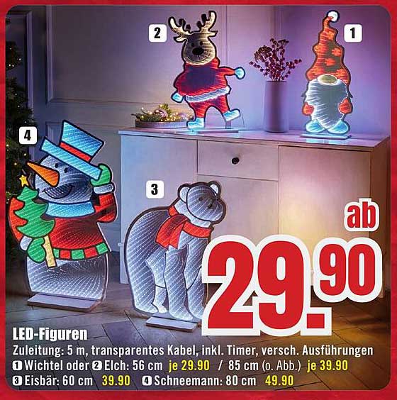 LED-Figuren – Wichtel oder Elch ab 29,90€