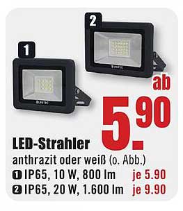 LED-Strahler anthrazit oder weiß