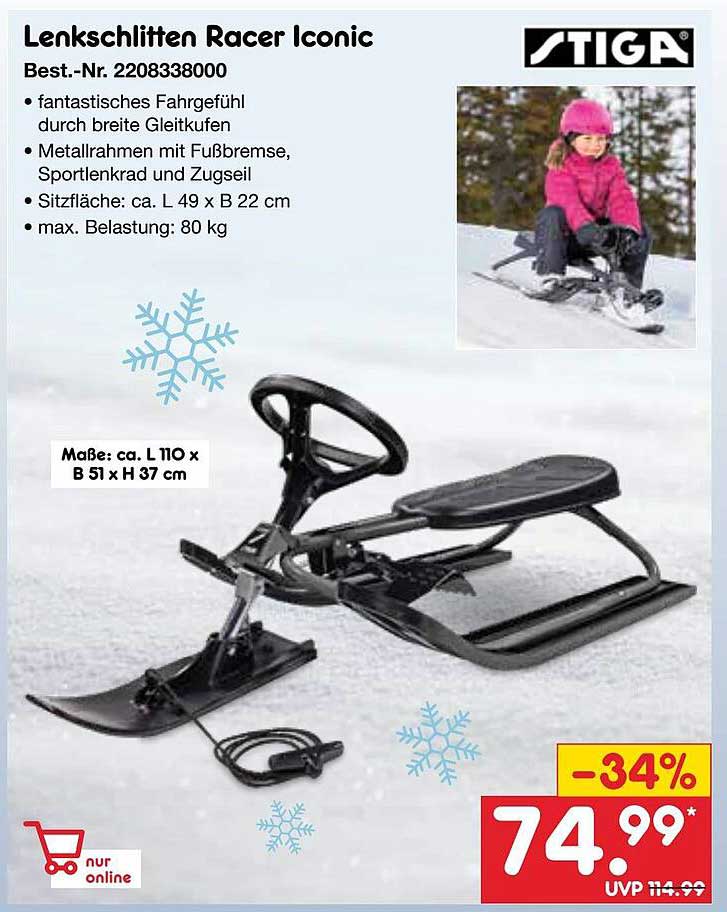 Lenkschlitten Racer Iconic